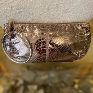 A Beautiful Metallic Bronze Silver Wristlet